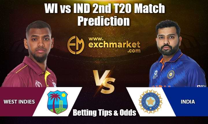 WI vs IND 2nd T20I