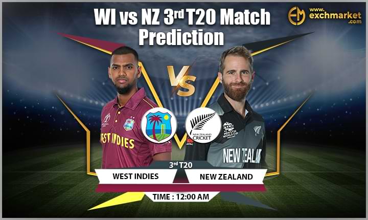 WI vs NZ 3rd T20I