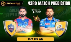 DC vs MI 43rd IPL Match Prediction