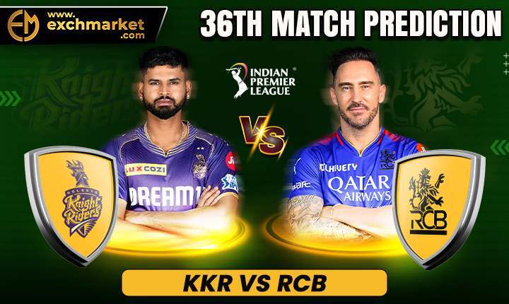 KKR vs RCB 36th IPL Match Prediction