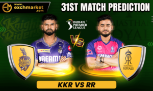 KKR vs RR 31th IPL Match Prediction