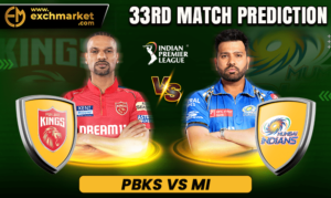 PBKS vs MI 33rd IPL Match Prediction