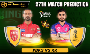 PBKS vs RR 27th IPL Match Prediction
