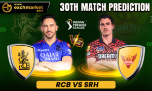 RCB vs SRH 30th IPL Match Prediction