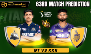 KKR vs GT 63rd IPL Match Prediction